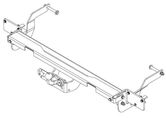 Фаркоп для Fiat Ducato IV 2006- съемный крюк на двух болтах 3000кг Автос