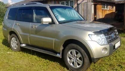 Дефлекторы окон (ветровики) Mitsubishi Pajero 2000-2007-н.в. (Митсубиши Паджеро) SIM